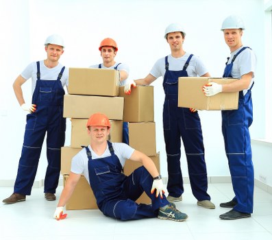 Storage team assessing a small load for a Cockfosters property