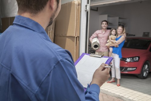 Boxes and household items prepared for local removals