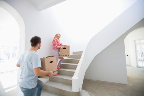 Household items prepared for long-term storage in Cockfosters