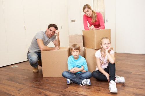 Business team preparing for an office relocation