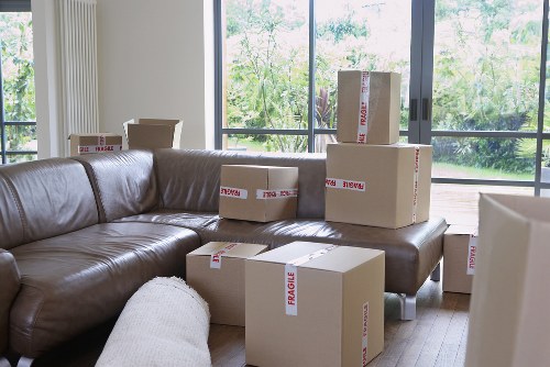 Careful fragile item packing during a Cockfosters move